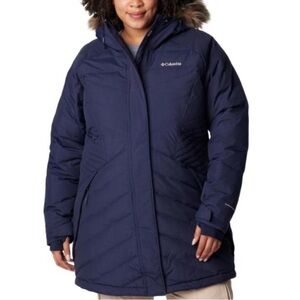Columbia Lay D Down III Mid Jacket Parka Dark Nocturnal Navy Blue 1X
